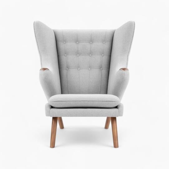 Papa Bear Armchair Light Grey 3 Photoroom - Papa Bear Chair Replica,  Papa Bear Chair,  Hans J. Wegner