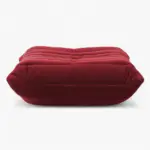 Togo Sofa Ottoman Fabric Red Velvet 1