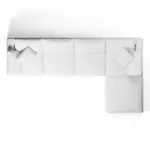 Cloud Couch King Sofa with Ottoman scaled - Sohnne
