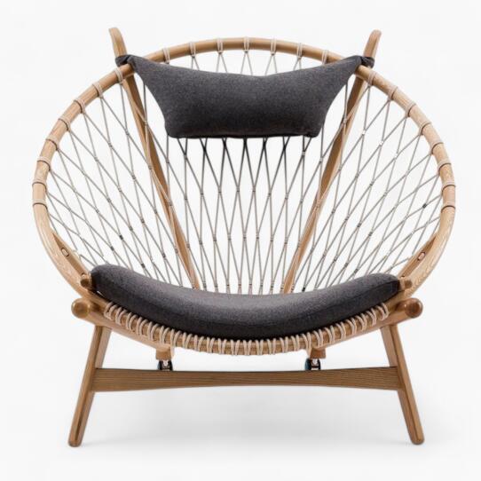 PP130 Circle Chair Replica By Hans J. Wegner Greay ashwood scaled - PP130 Circle Chair Replica,  Hans J. Wegner