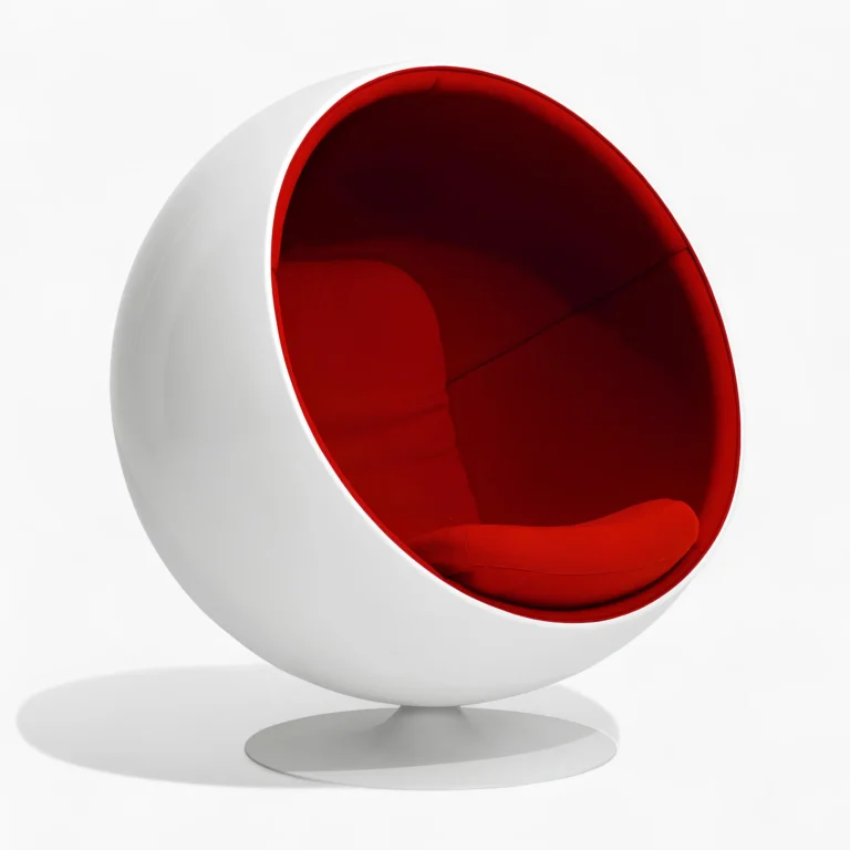 Ball Chair Red 3 - Ball Chair Replica