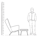 CH445 Wing Chair Replica - Height Comparison CH445 Wing Chair Replica Height Comparison - CH445 Wing Chair