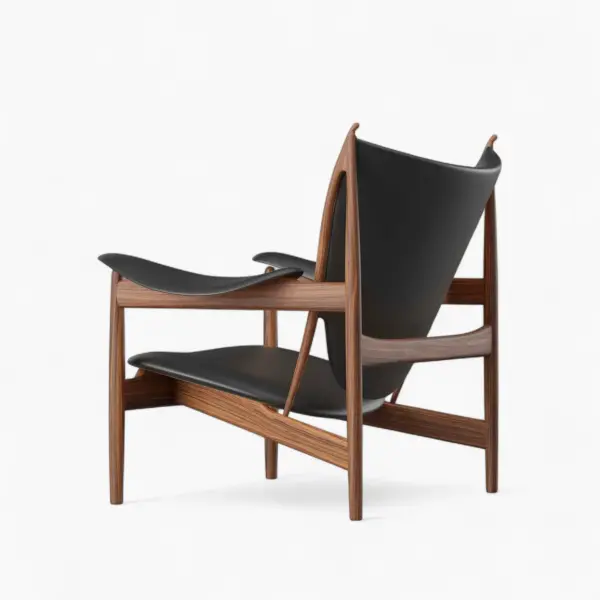 Chieftain Chair BlackWalnut 5 - Chieftain Chair Replica,  leather