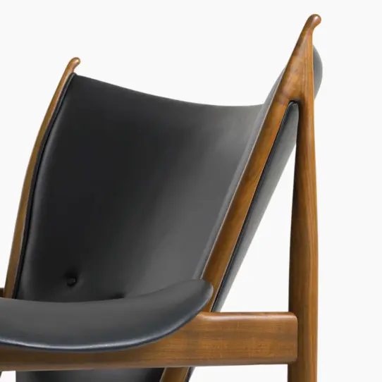 Chieftain Chair BlackWalnut 6 - Chieftain Chair Replica,  leather