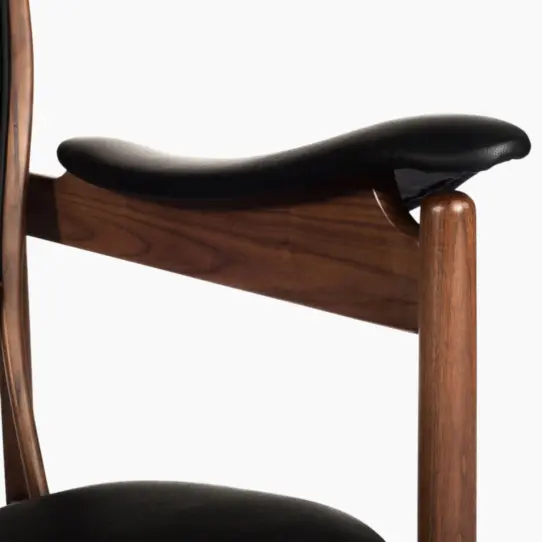 Chieftain Chair BlackWalnut 7 - Chieftain Chair Replica,  leather