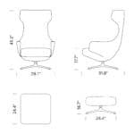 Dimensions Grand Repos Lounge Chair Mobile Dimensions Grand Repos Lounge Chair Mobile - Grand Repos