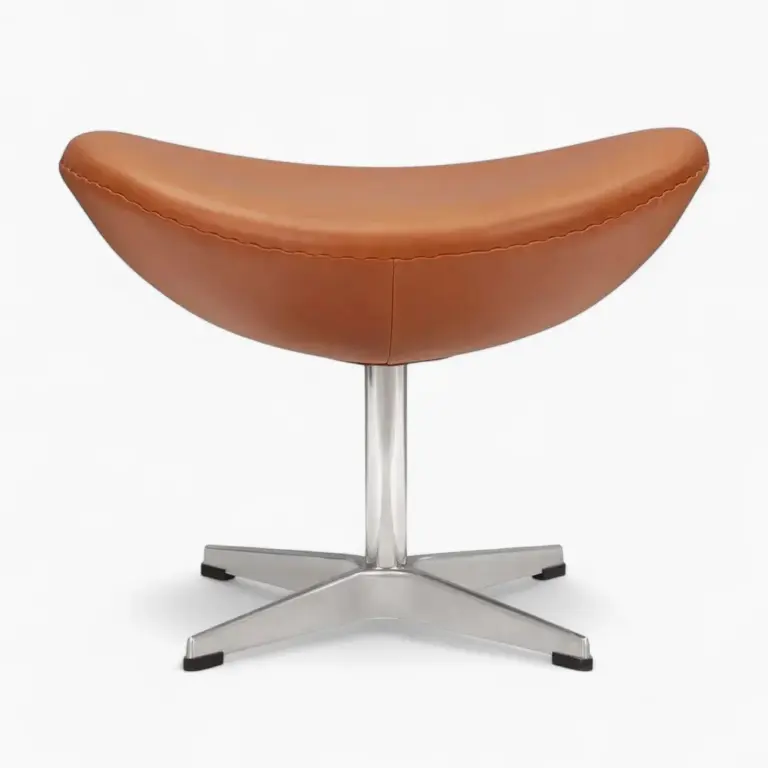 Egg Chair Replica with Stool Sand Brown 8 - Egg Chair,  Fritz Hansen Egg Chair
