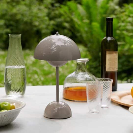 Flamingo Table Lamp is smaller in size and deliberately lightweight, making it easy to move around.