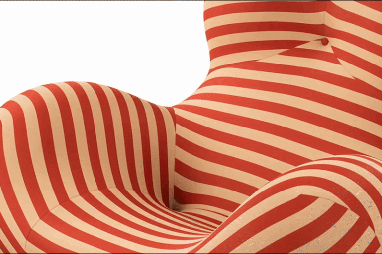 Gif Up50ArmchairandOttoman - Replica, Up 50 Armchair and Ottoman Replica