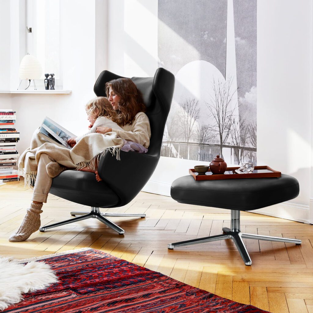 Grand Repos Black - Best Lounge Chair for Neck Pain