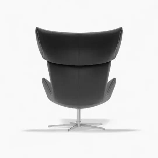 Imola Lounge Chair with Footstool Black 4 - Imola Lounge Chair With Footstool