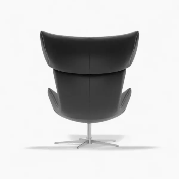 Imola Lounge Chair with Footstool Black 4 - Imola Lounge Chair With Footstool