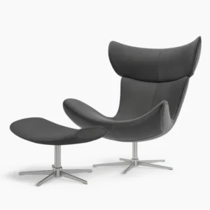 Imola Swivel Armchair with Footstool