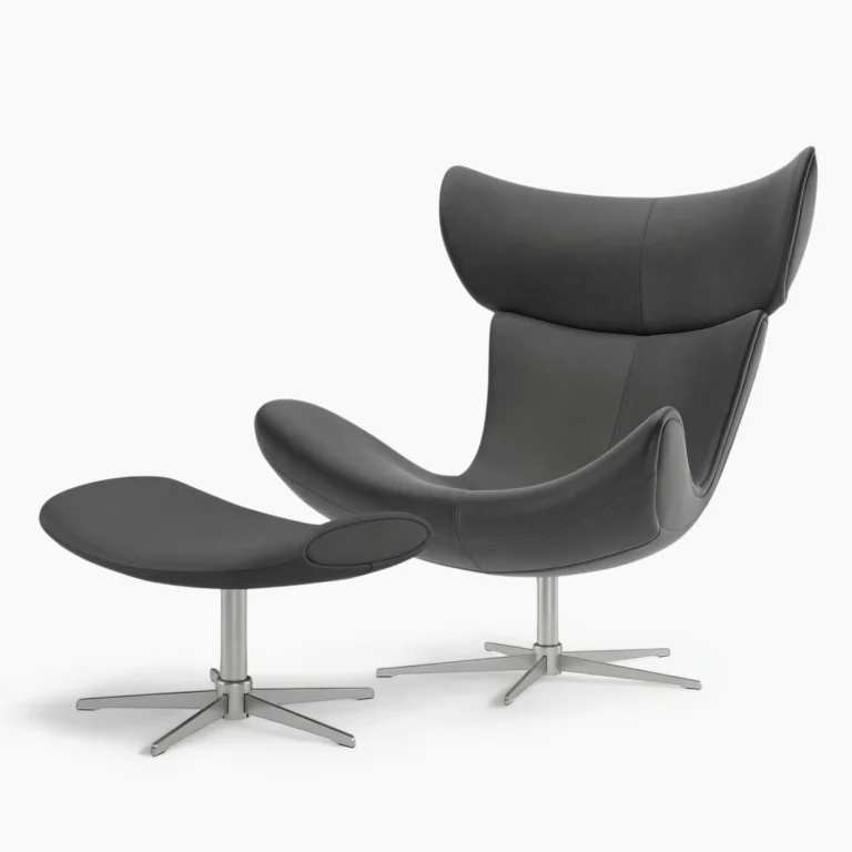 Imola Swivel Armchair with Footstool