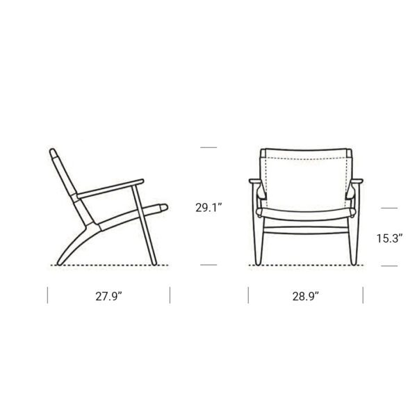 Oldham Chair Dimension Mobile | Sohnne®