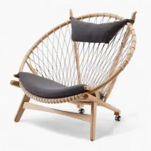 PP130 Circle Chair Grey Ashwood 3 - PP130