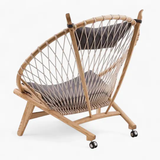 PP130 Circle Chair Grey Ashwood 5 - PP130