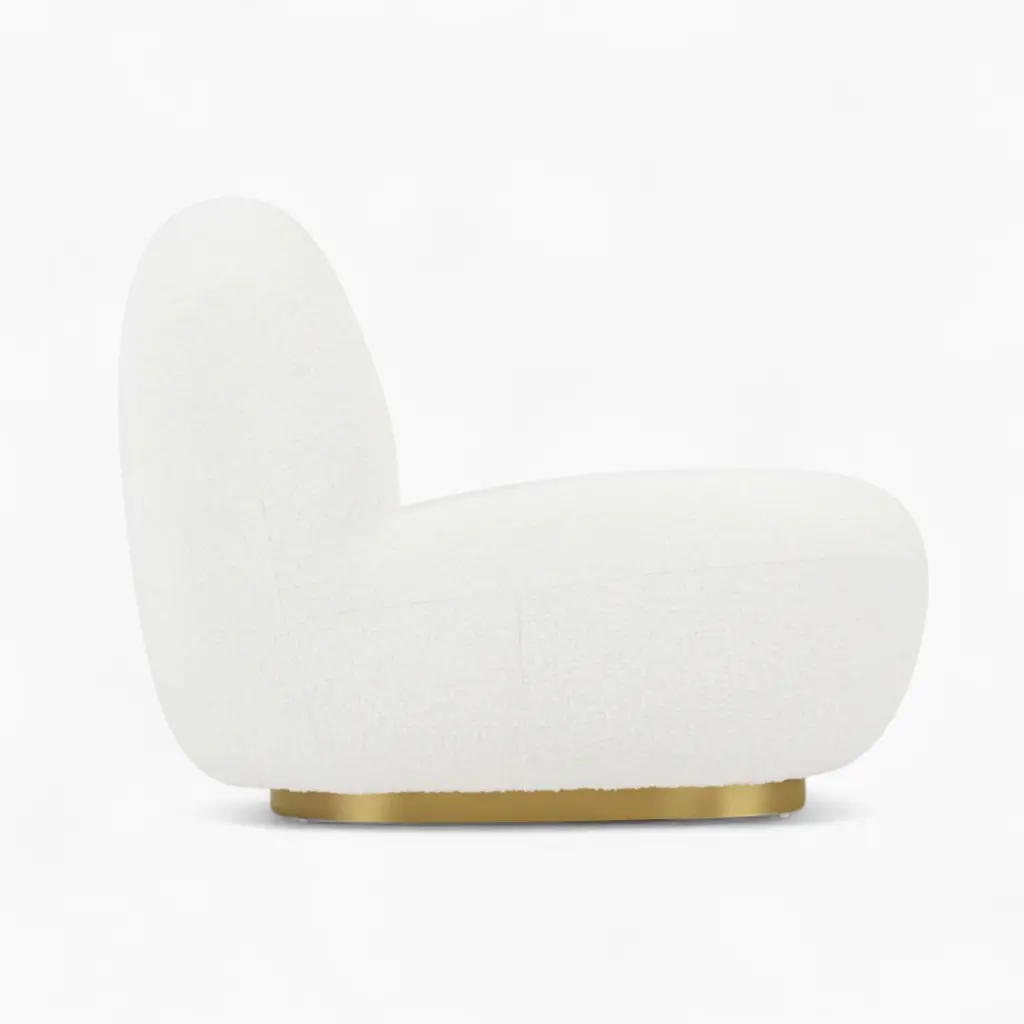 Pacha Lounge Chair White Boucle 3 - Pacha Lounge Chair Replica,  Lounge Chair