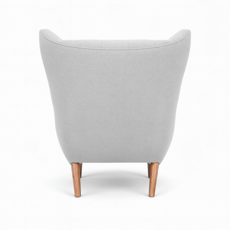 Papa Bear Chair and Ottoman Replica Grey 4 - Papa Bear Chair Replica,  Papa Bear Chair,  Hans J. Wegner