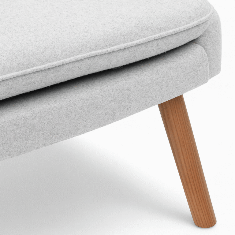 Papa Bear Chair and Ottoman Replica Grey 6 - Papa Bear Chair Replica,  Papa Bear Chair,  Hans J. Wegner