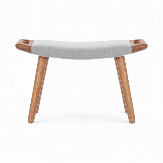 Papa Bear Chair and Ottoman Replica Grey 7 - Papa Bear Chair Replica,  Papa Bear Chair,  Hans J. Wegner