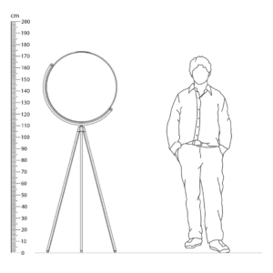 Superloon Floor Lamp Replica 20 inch Height Comparison - Superloon Floor Lamp Replica