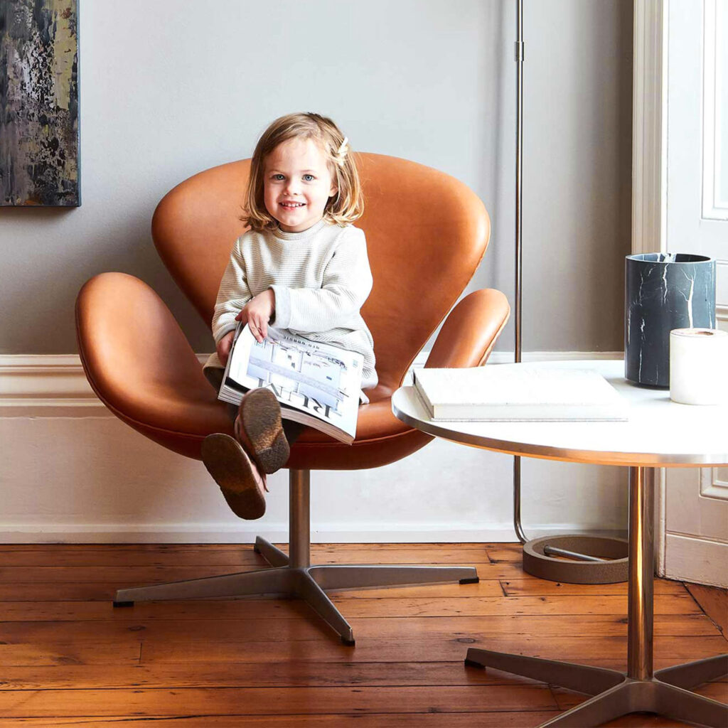 Swan Chair Brown 2 1 scaled - Swan Chair Replica