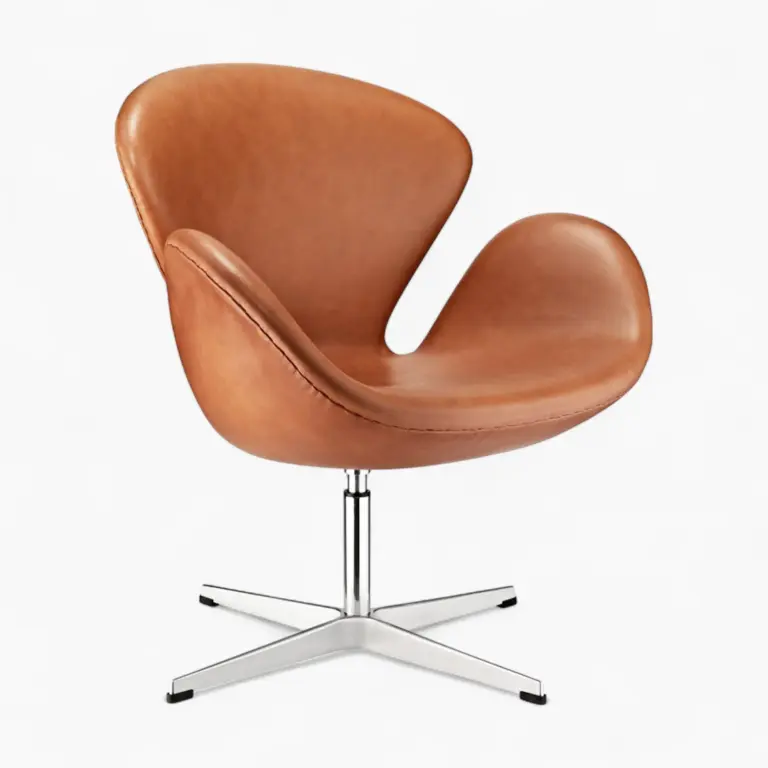 Swan Chair Brown 4 - Swan Chair Replica