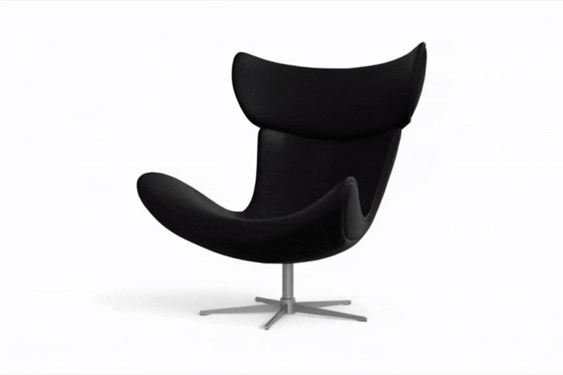 Swivel ImolaLoungeChairwithFootstool ezgifcom video to gif converter - Imola Lounge Chair With Footstool