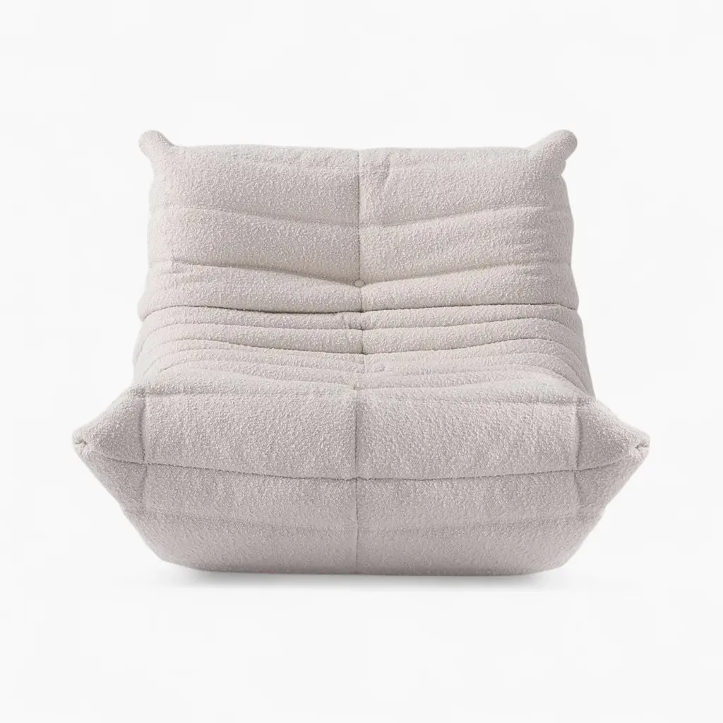 Togo Fireside Chair Boucle Beige 3