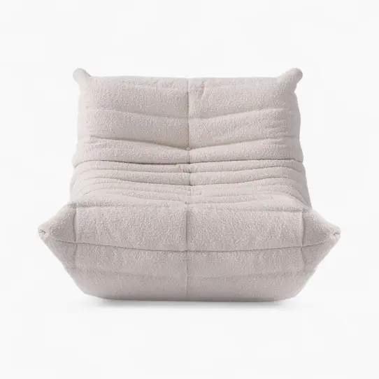 Togo Fireside Chair Boucle Beige 3