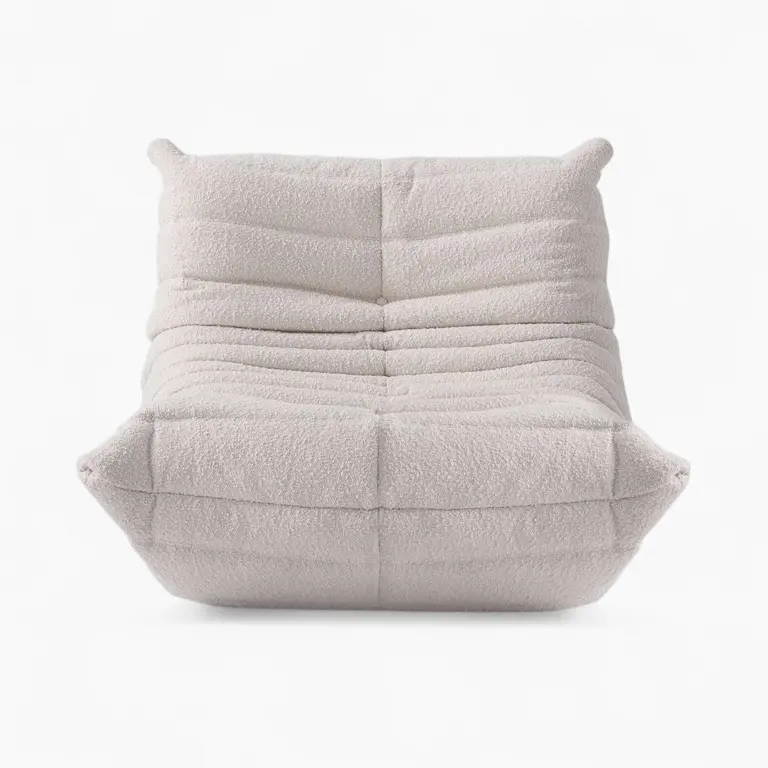 Togo Fireside Chair Boucle Beige 3