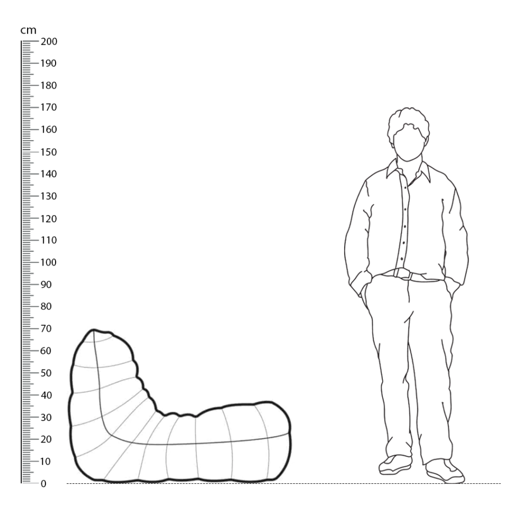 Togo Sofa Replica Three Seater Height Comparison - Togo Sofa