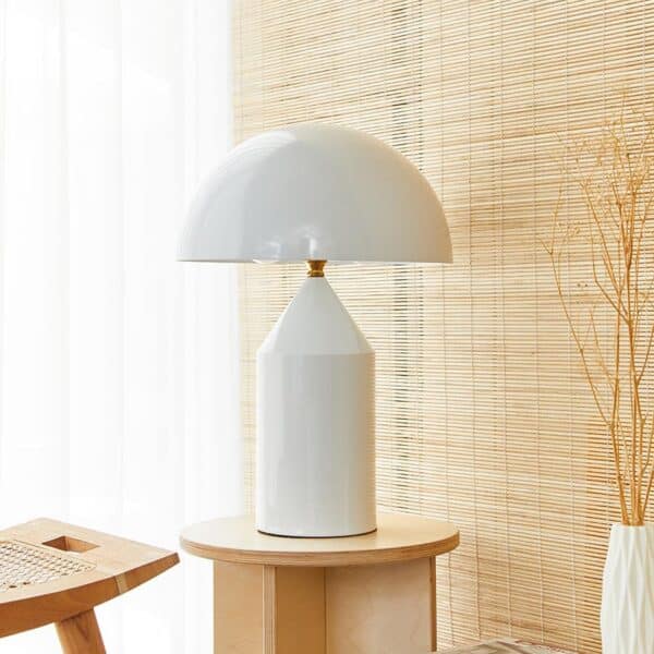 The light in Trenton Lamp radiates beautifully down to the table surface.