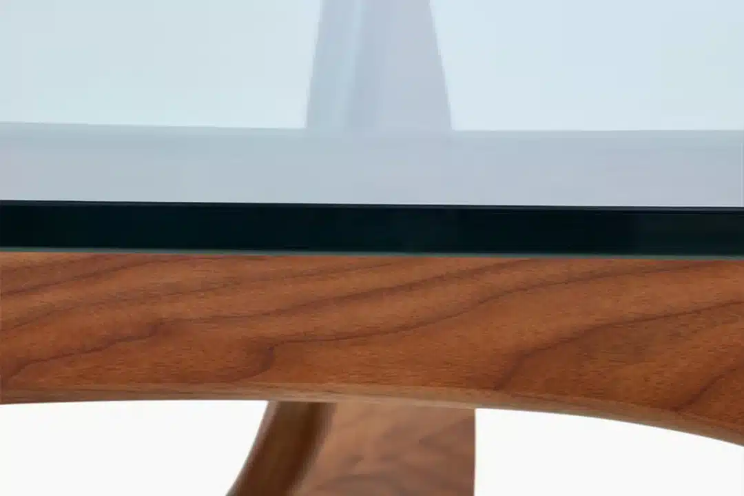 Noguchi Table Replica delicate balance. Solid wood legs that interlock to form a tripod for self-stabilizing support.