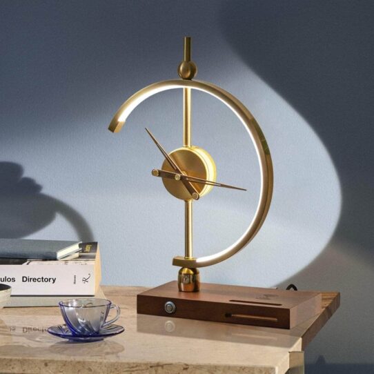 Palatino® Clock Lamp - A Timeless Blend of Elegance and Functionality.