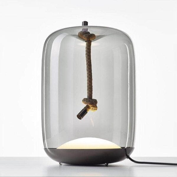 Sans Table Lamp by Sohnne with LED blown glass table lamp.