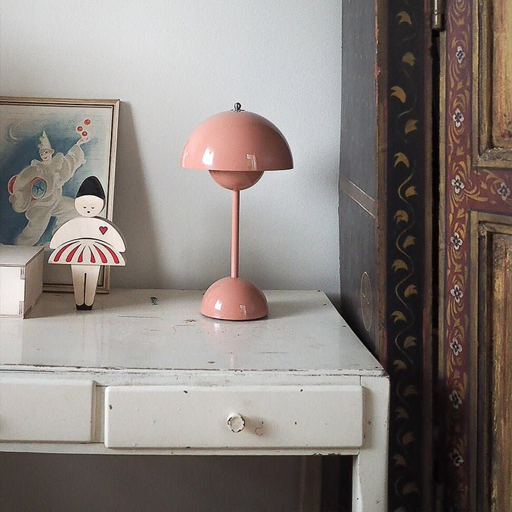 Flamingo Table Lamp by Sohnne, featuring a decorative flamingo bird base with a light pink shade.