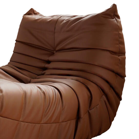 Display Togo Sofa Leather Bisque 1 - Togo sofa