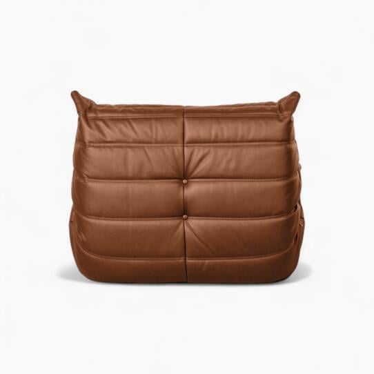 Togo Chair Brown Leather 6 Photoroom - Togo sofa