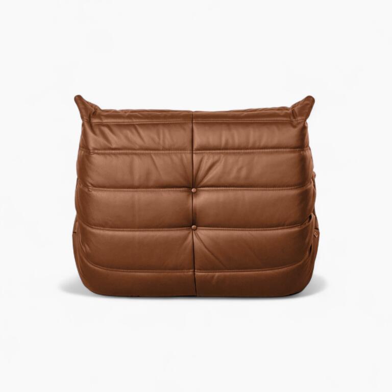 Togo Chair Brown Leather 6 Photoroom - Togo sofa