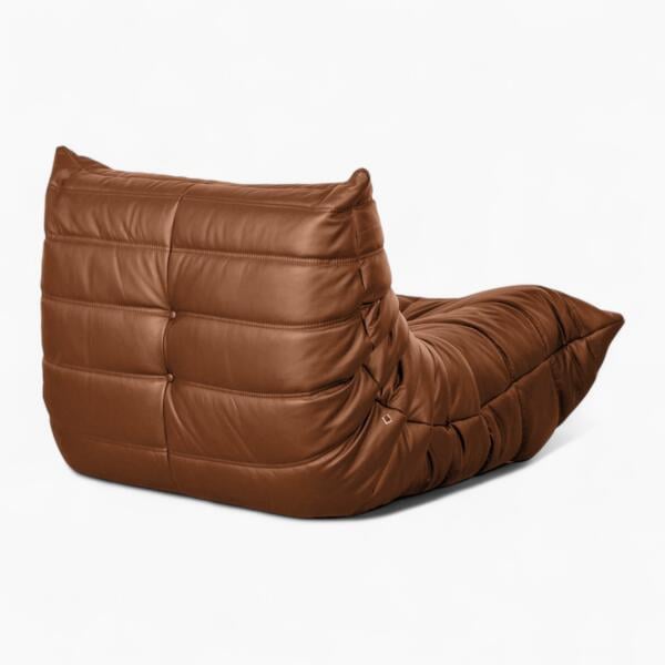 Togo Chair Brown Leather 7 Photoroom - Togo sofa