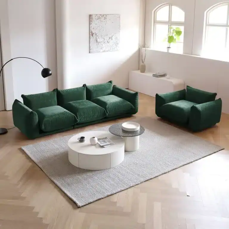 Cambridge Sofa 3 Seaters Green 14 - Marenco Sofa, living, replica