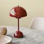 Flamingo Table Lamp have simple design consisting of two semi-circle spheres.