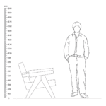 Chandigarh Armchair Replica Height Comparison - 053 capitol complex armchair