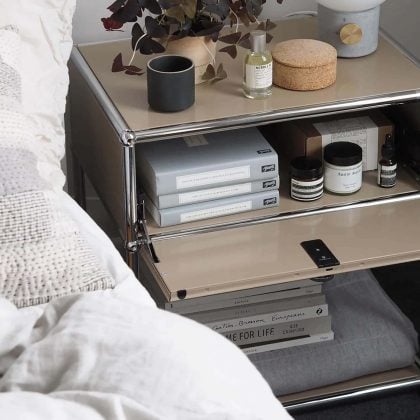 Display Handa Bedside Table Milk Coffee 11 - Fritz P2