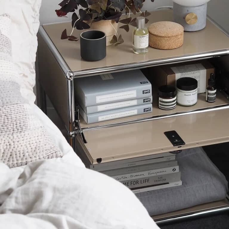 Display Handa Bedside Table Milk Coffee 11 - Fritz P2