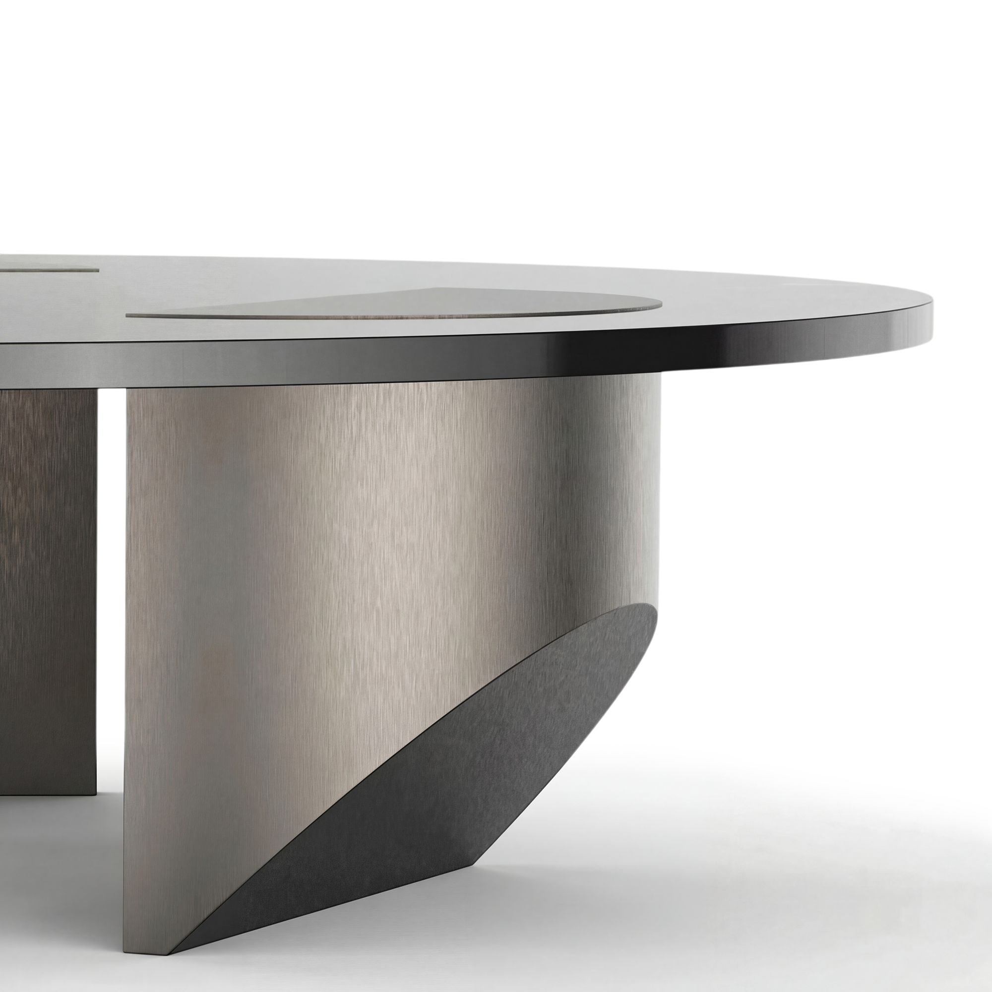 Wedge Coffee Table Brushed 3