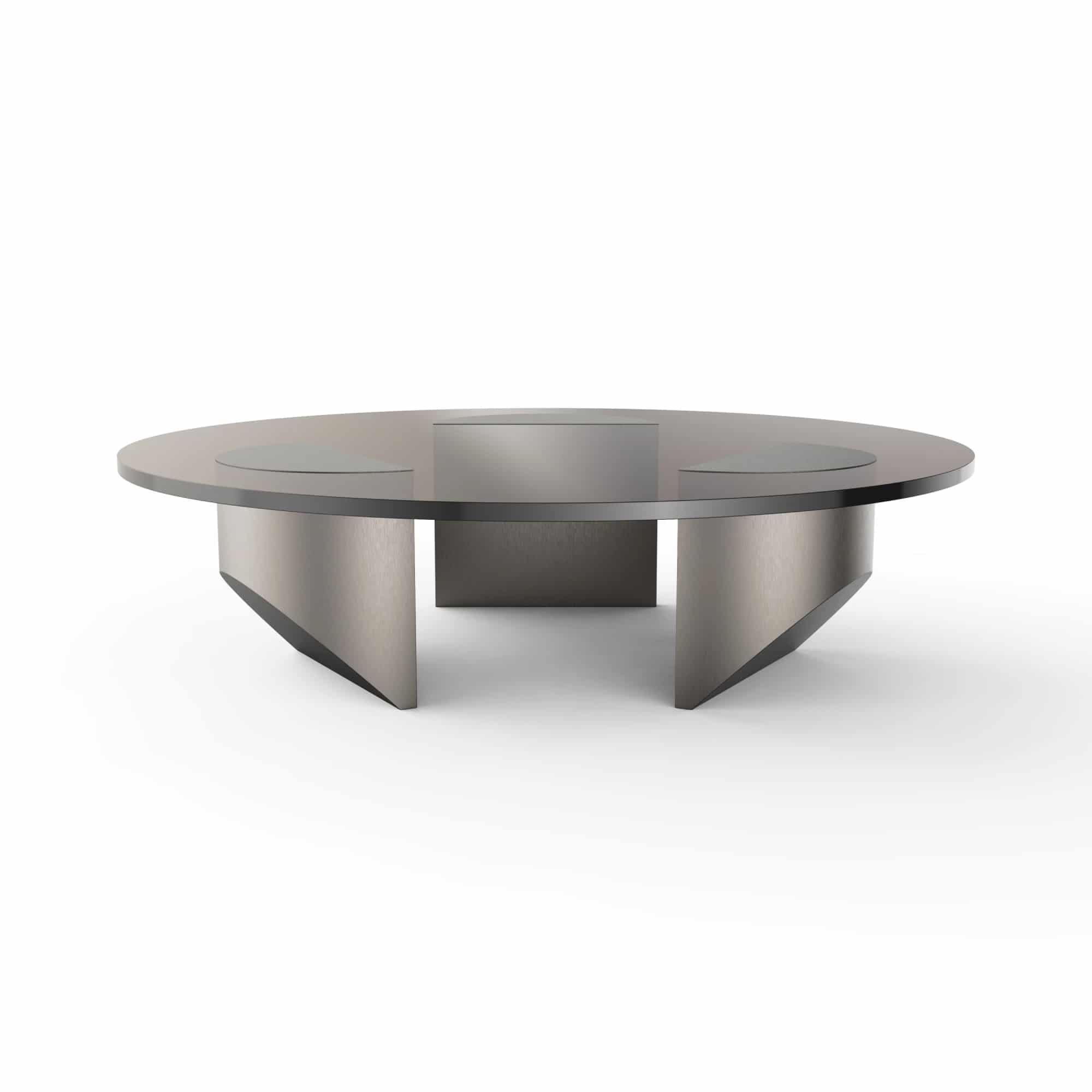 Wedge Coffee Table Replica_Tea Brush Steel 4 | Sohnne® Wedge Coffee Table Replica Tea Brush Steel 4 - Wedge Coffee Table