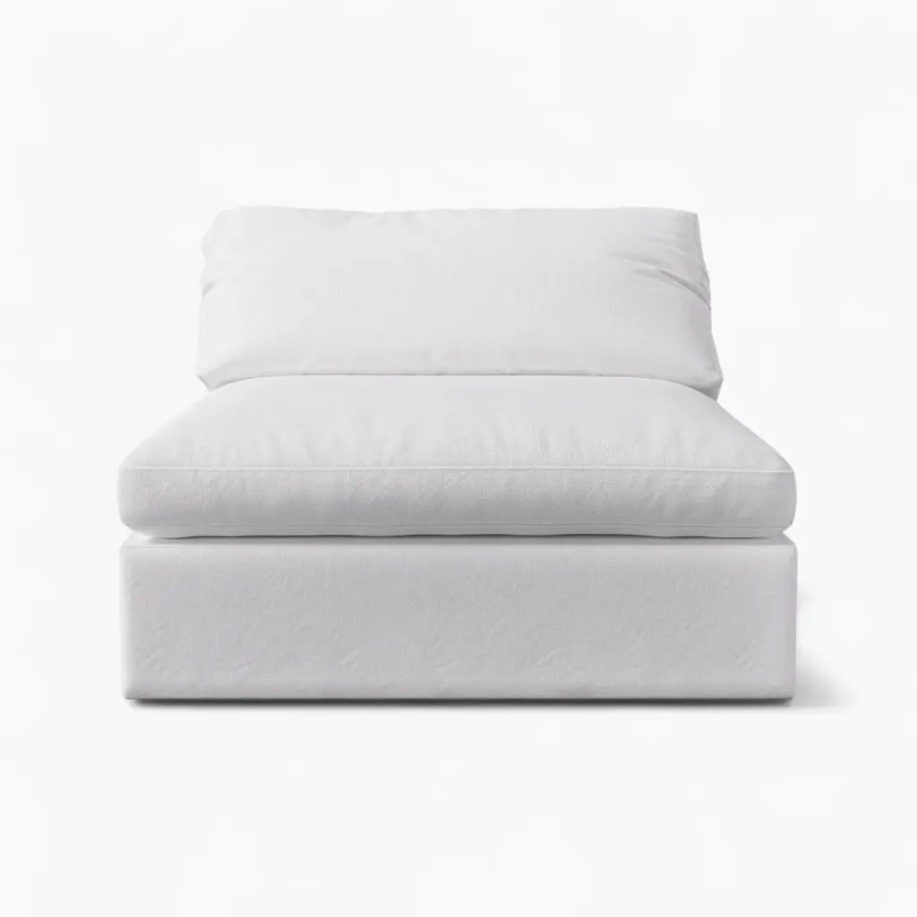 Cloud Couch Armless Replica White 2 - Cloud couch